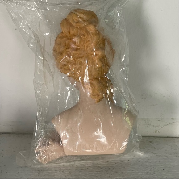 Mangelsen Dolls Porcelain Lady Head and Hands blue eyes blonde 161-46 NEW NOS - Picture 11 of 15